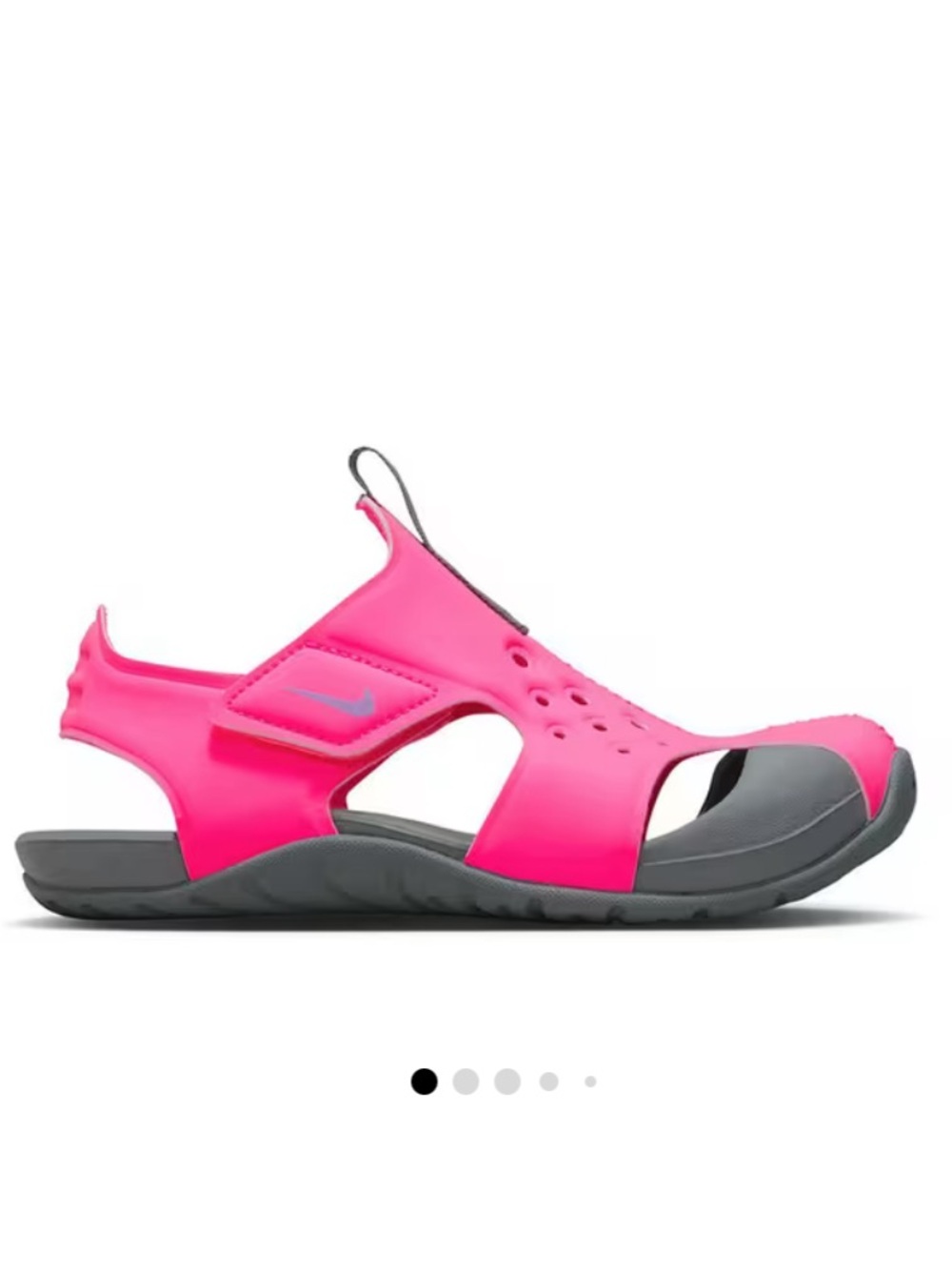 Nike Girls' Water Sandal in Bright Pink & Gray